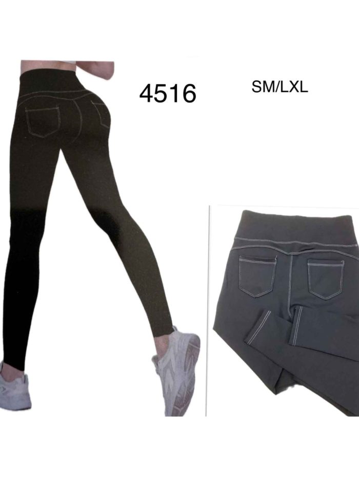 Leggings deportivos bolsillos cinturilla alta