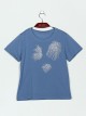 Camiseta strass manga corta