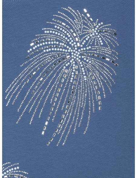 Camiseta strass manga corta