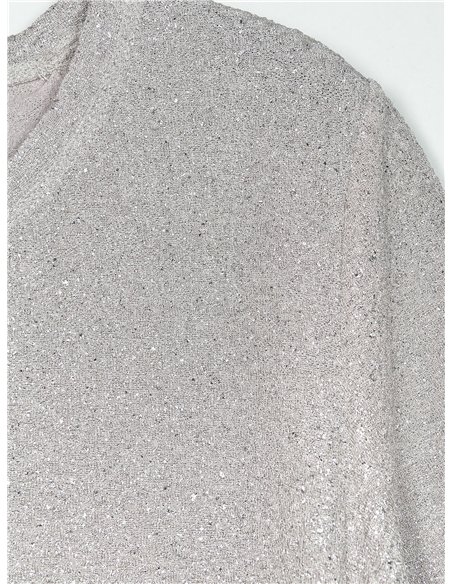 Camiseta glitter manga corta