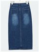 Falda denim midi abertura