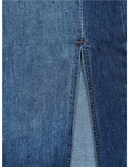 Falda denim midi abertura