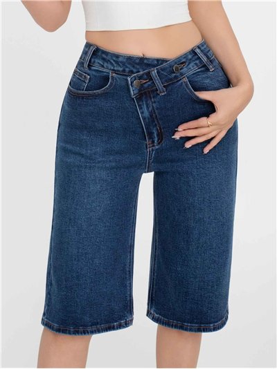 Bermuda denim botones