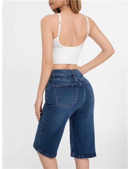 Bermuda denim botones