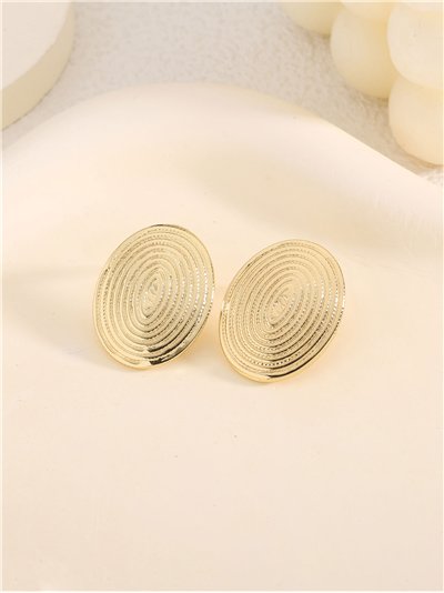 Pendientes ovalados - Acero inoxidable