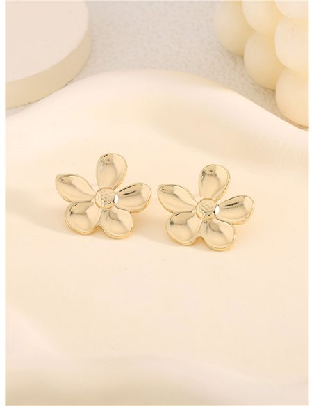 Pendientes flores - Acero inoxidable