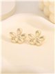 Pendientes flores - Acero inoxidable
