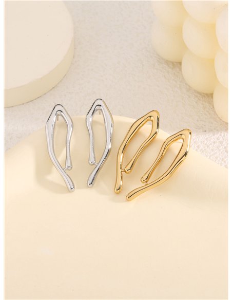 Pendientes irregulares - Acero inoxidable