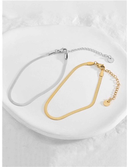 Pulsera cadena de serpiente - Acero inoxidable