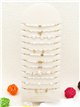 Conjunto de 12 pulseras cadenas con colgantes y abalorios - Acero inoxidable - Expositor incluido