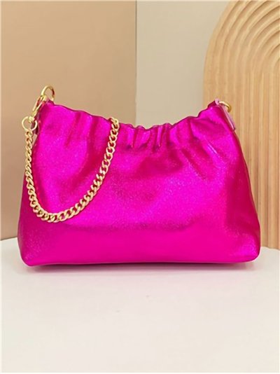 Mini bolso de mano piel frunces 2