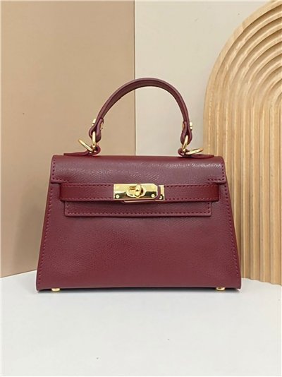 Mini bolso tote piel detalle metálico 2