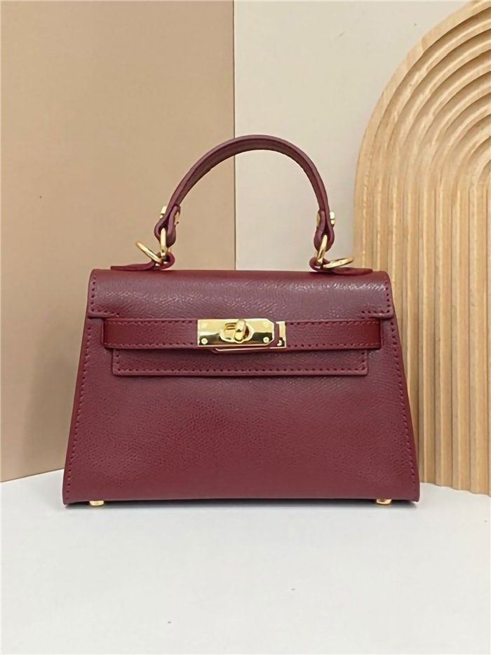 Mini bolso tote piel detalle metálico