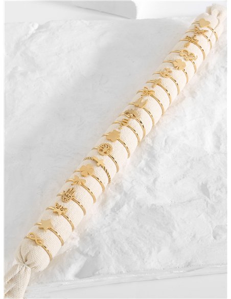 Conjunto de 20 anillos - Acero inoxidable - Expositor incluido