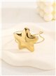 Brazalete abierta rígida estrella - Acero inoxidable