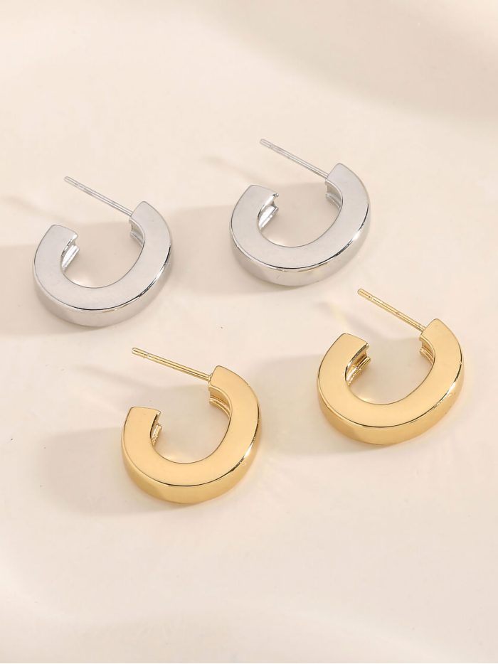 Orecchini cerchi aperti - Acciaio inossidabile