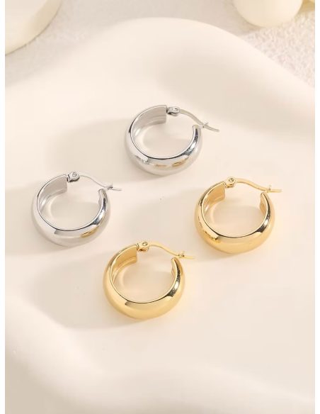 Ohrringe 18 mm - Edelstahl