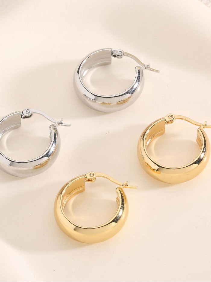 Ohrringe 18 mm - Edelstahl