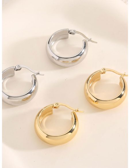 Ohrringe 18 mm - Edelstahl