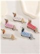 Broche perro salchicha de resina