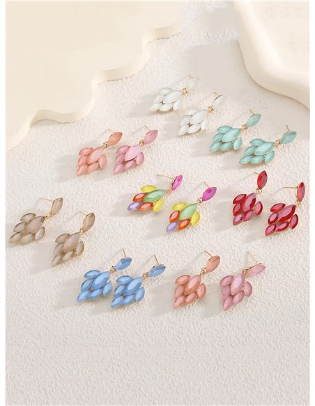 Stainless Steel earrings with rhinestone