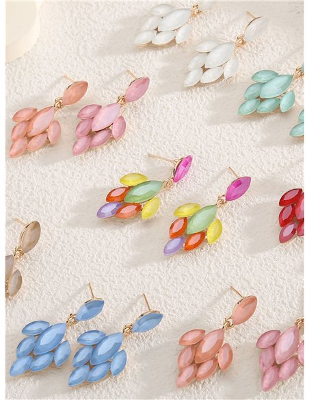 Stainless Steel earrings with rhinestone