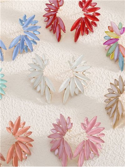 Pendientes fiesta alas con pedrería - Acero inoxidable 2