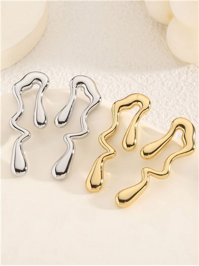 Pendientes irregulares - Acero inoxidable 2
