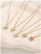 Collar cadena charm estrella de mar esmaltada - Acero inoxidable