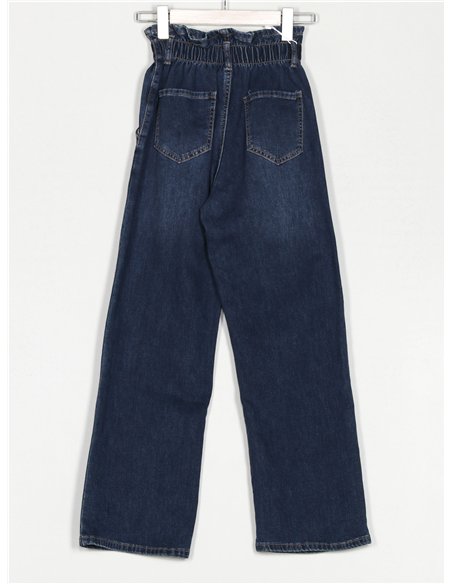 Jeans paper bag tiro alto