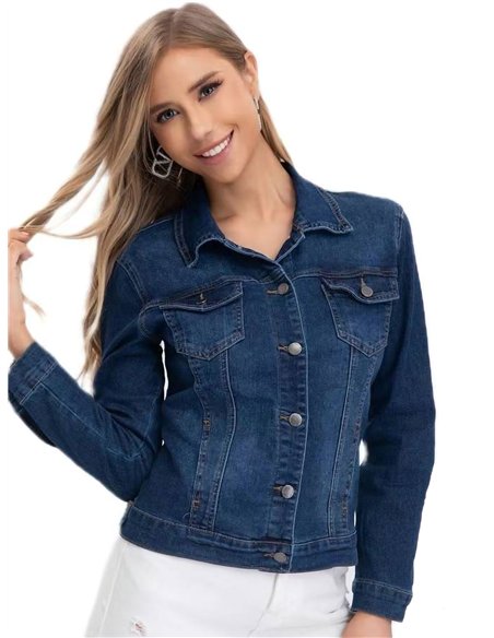 Cazadora denim lentejuelas