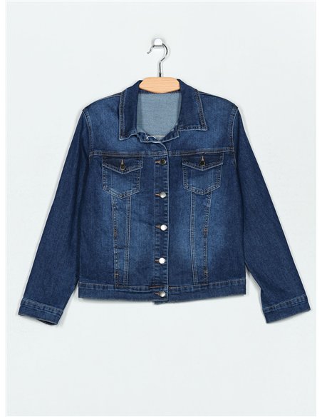 Cazadora denim lentejuelas