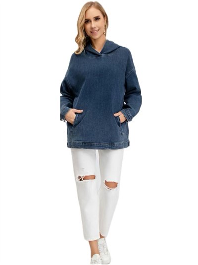 Sudadera amplia denim 2
