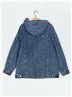 Sudadera amplia denim