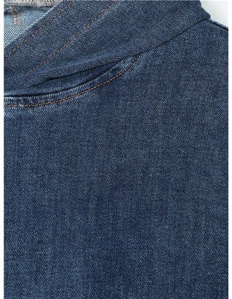 Sudadera amplia denim