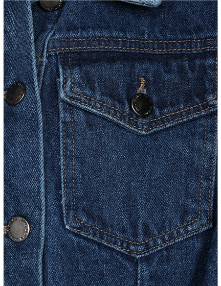 Vestido denim cinturón