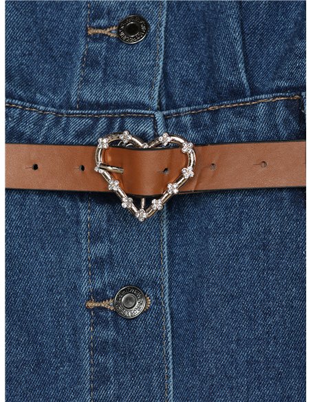 Vestido camisero denim