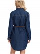 Belted denim dress