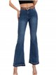 Belted flare jeans