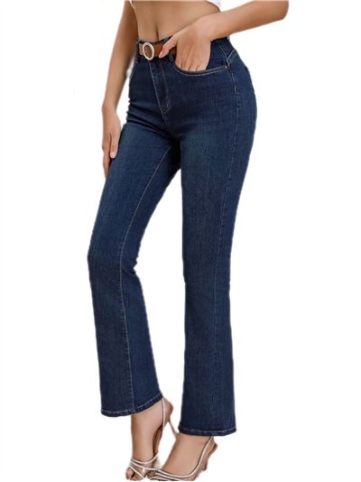 Jeans flare cinturón 2