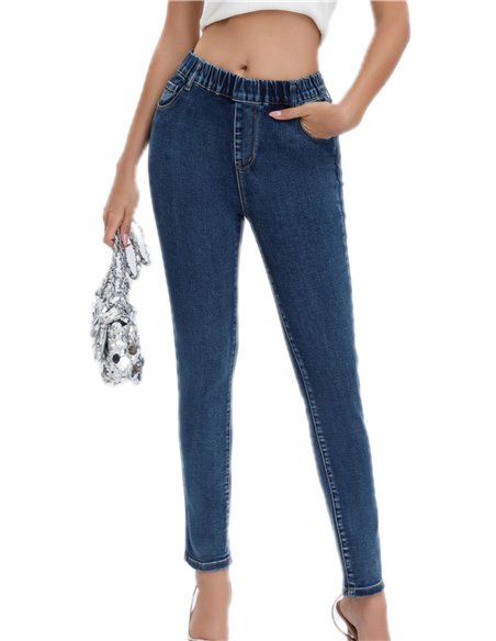 Jeans cintura elástica