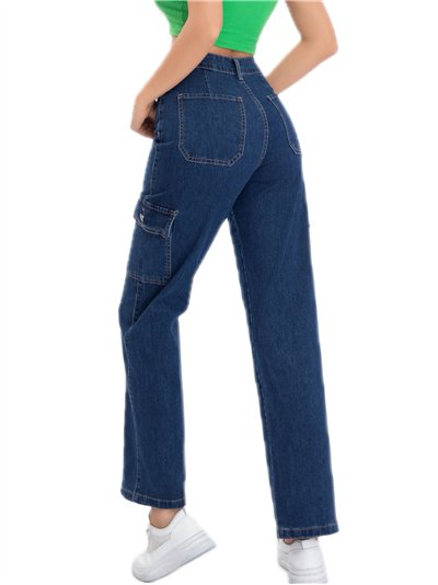 Jeans rectos cargo 2