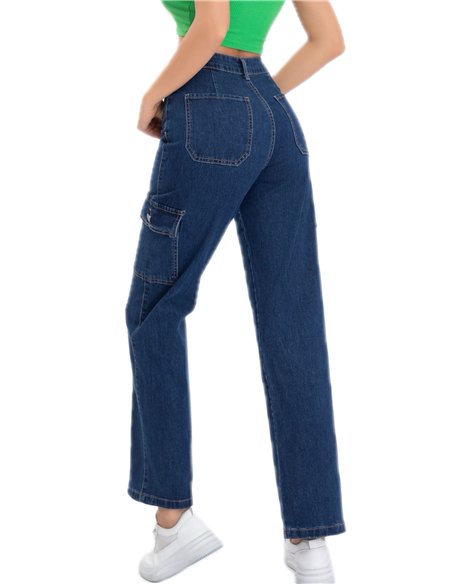 Jeans rectos cargo
