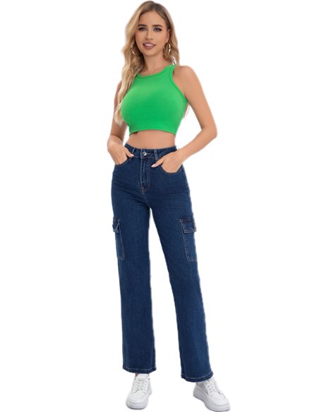 Jeans rectos cargo