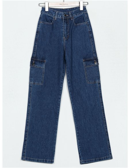 Jeans rectos cargo