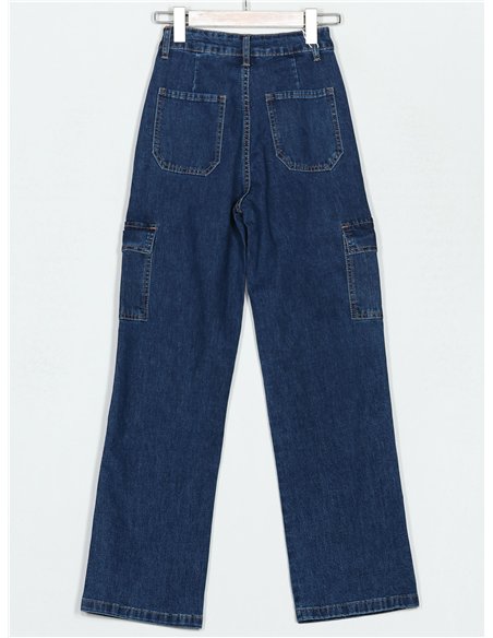 Jeans rectos cargo
