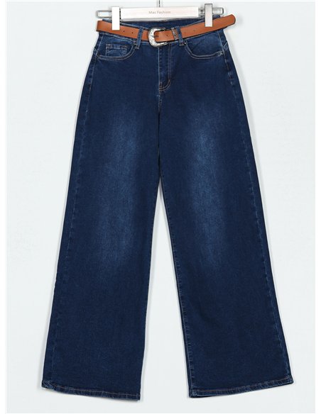 Jeans rectos cinturón