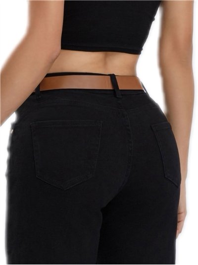 Jeans rectos cinturón 2