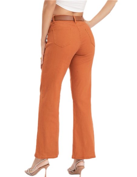 Jeans rectos cinturón