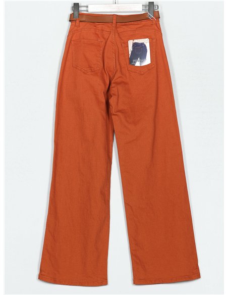 Jeans rectos cinturón